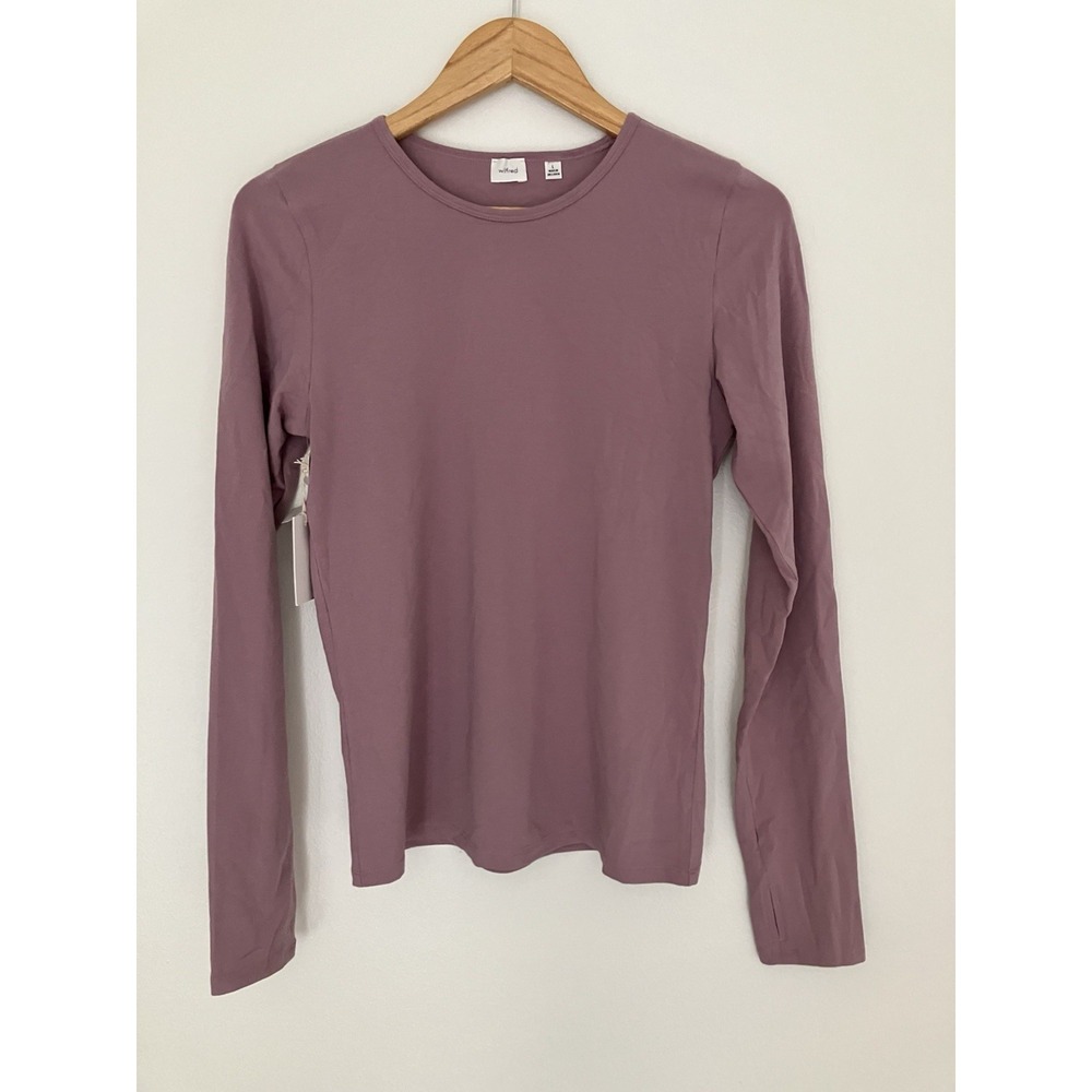 Aritzia Wilfred Septime Long Sleeve Crew Neck Size L NWT & Flaw